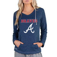Atlanta Braves Concepts Sport Women's Mainstream Terry Long Sleeve Hoodie Top | MLB New