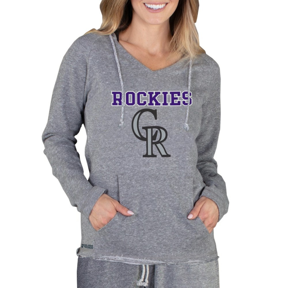 Colorado Rockies Concepts Sport Women's Mainstream Terry Long Sleeve Hoodie Top | MLB For sale