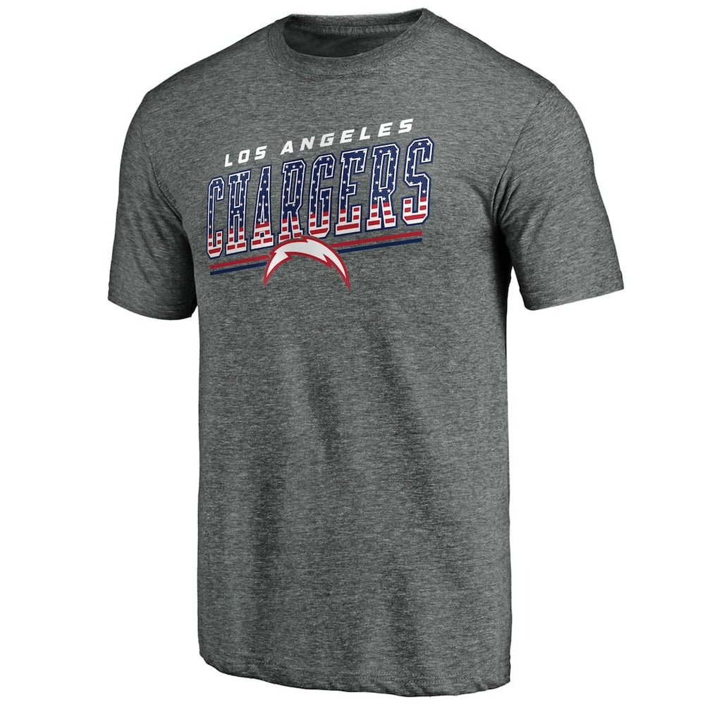 Los Angeles Chargers  Team Freedom Tri-Blend T-Shirt