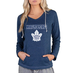 Toronto Maple Leafs Concepts Sport Women's Mainstream Terry Tri-Blend Long Sleeve Hooded Top On Sale