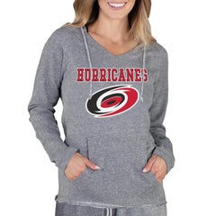 Carolina Hurricanes Concepts Sport Women's Mainstream Terry Tri-Blend Long Sleeve Hooded Top For Sale