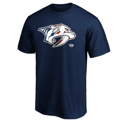 Nashville Predators Banner Wave Logo T-Shirt For Sale