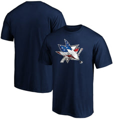 San Jose Sharks Banner Wave Logo T-Shirt For Sale