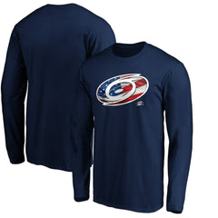 Carolina Hurricanes Banner Wave Logo Long Sleeve T-Shirt Sale