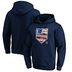 Los Angeles Kings Banner Wave Logo Pullover Hoodie Outlet