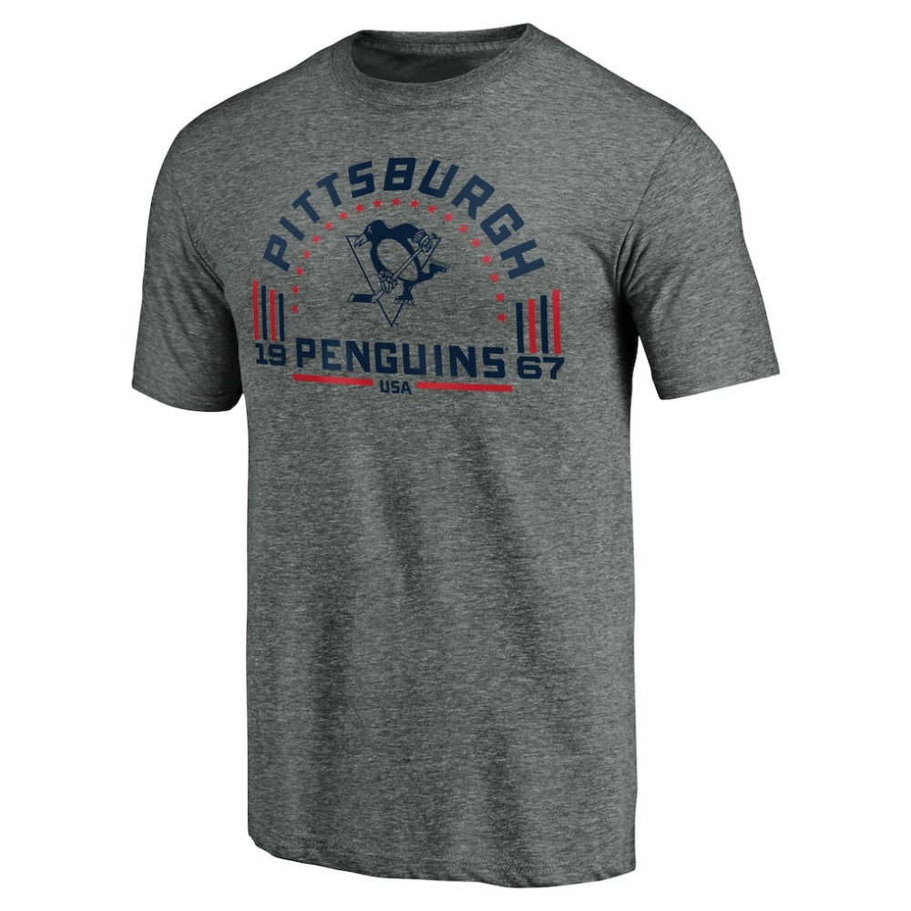 Pittsburgh Penguins Team Freedom Tri-Blend T-Shirt Online