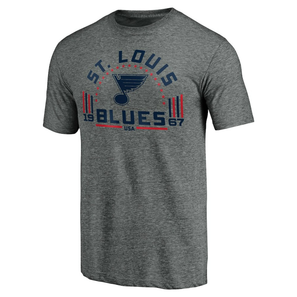 St. Louis Blues Team Freedom Tri-Blend T-Shirt Sale