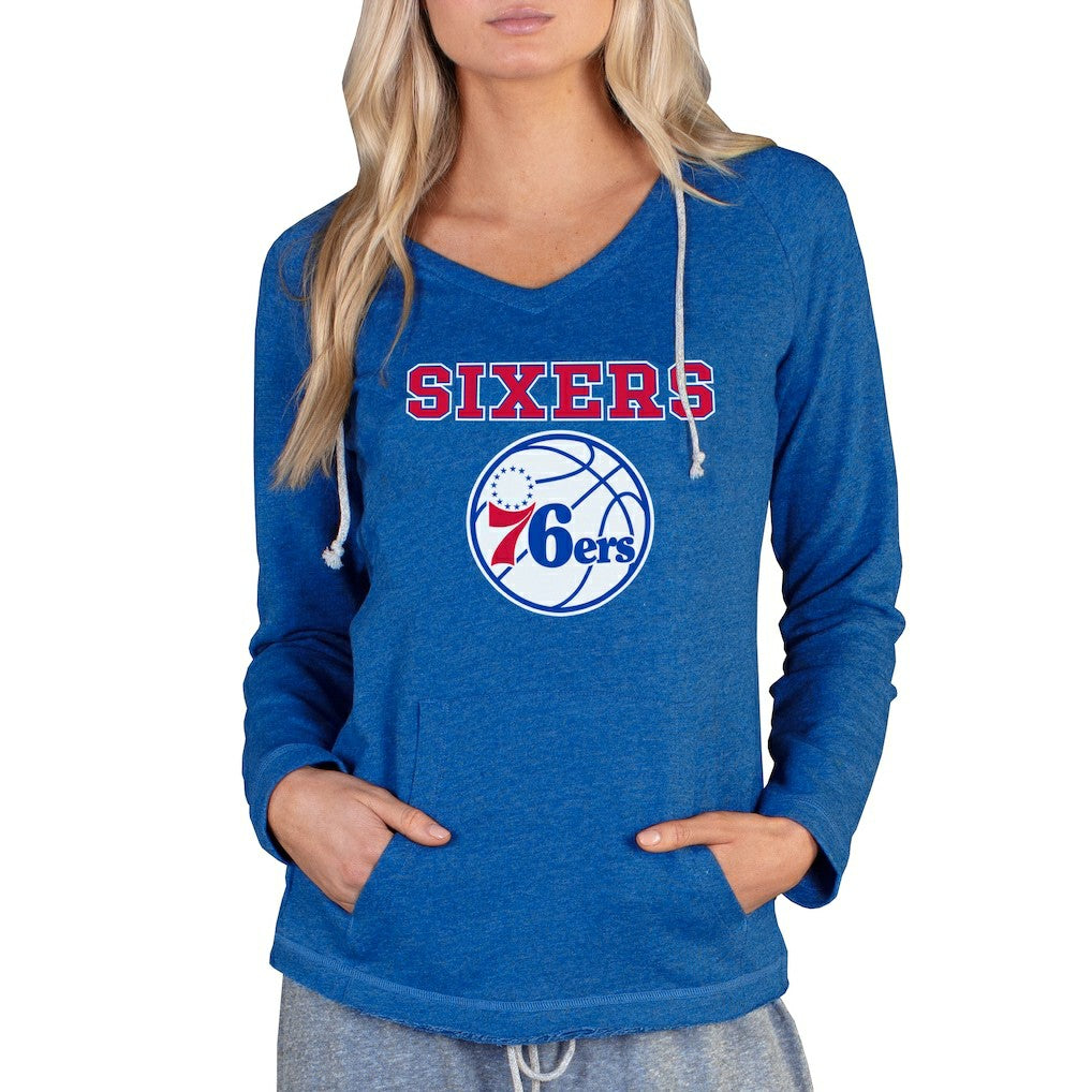 Philadelphia 76ers Concepts Sport Women's Mainstream Terry Hooded Top New