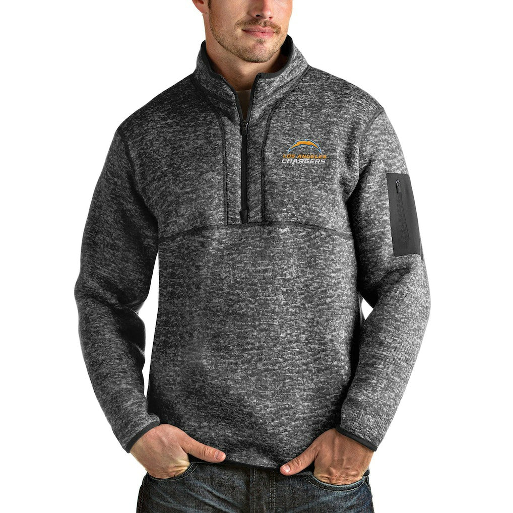 Los Angeles Chargers  Antigua Fortune Quarter-Zip Pullover Jacket