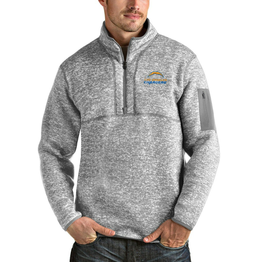 Los Angeles Chargers  Antigua Fortune Quarter-Zip Pullover Jacket
