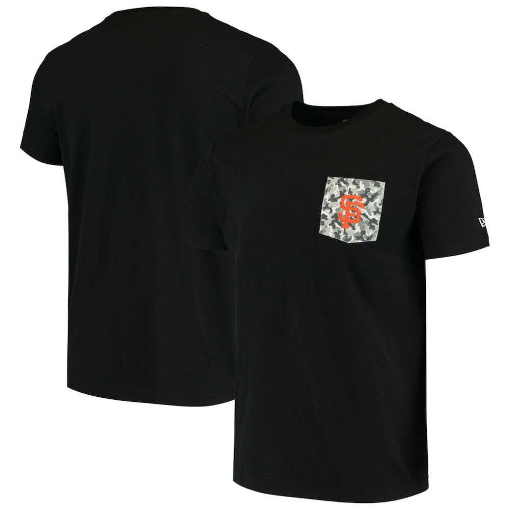 San Francisco Giants 5th & Ocean by New Era Brushed Camo Pocket T-Shirt | MLB Sale