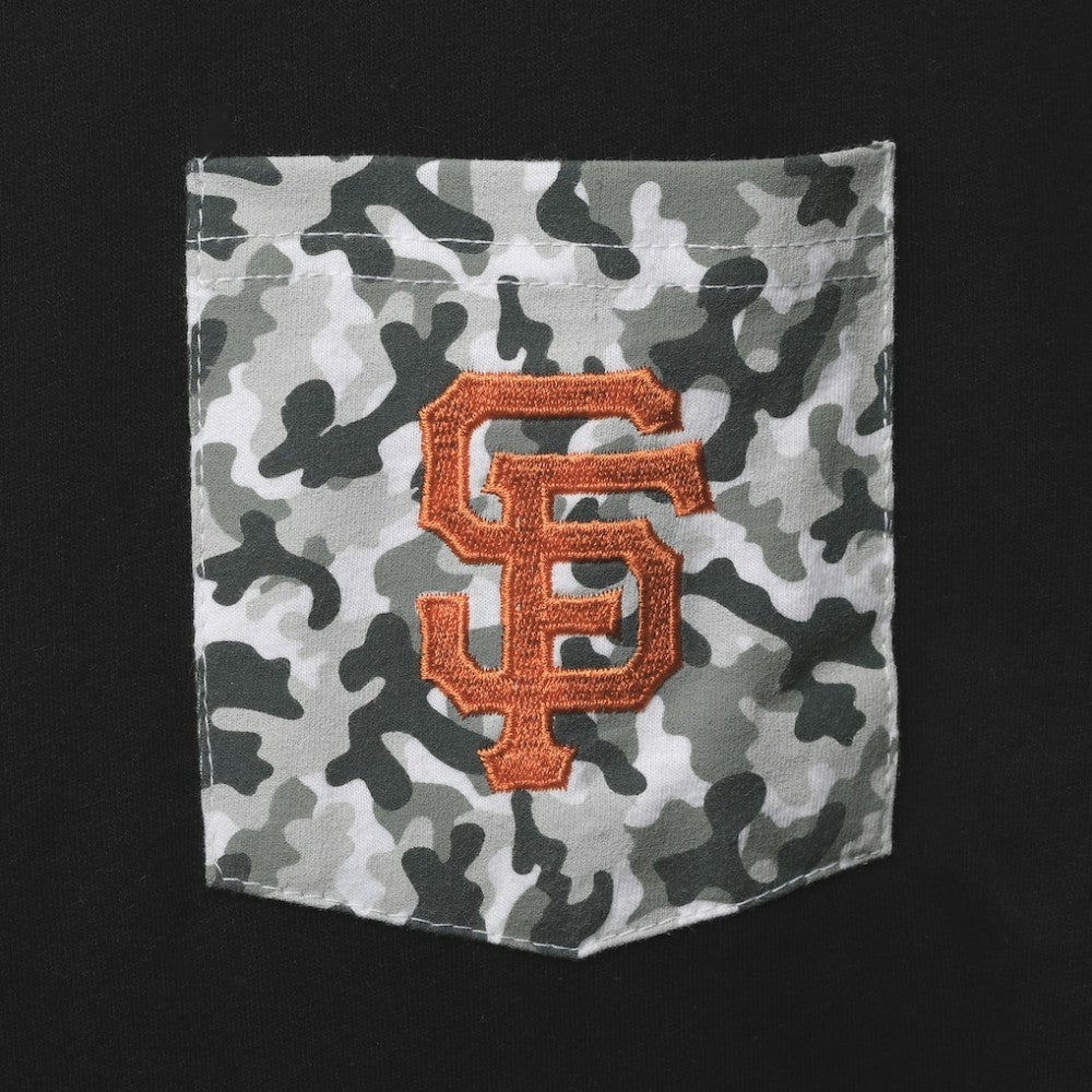 San Francisco Giants 5th & Ocean by New Era Brushed Camo Pocket T-Shirt | MLB Sale