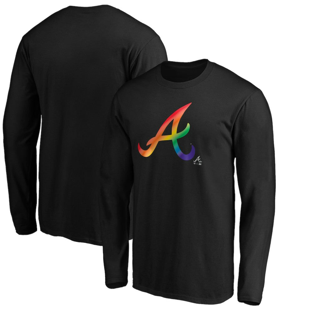 Atlanta Braves Team Pride Logo Long Sleeve T-Shirt | MLB New