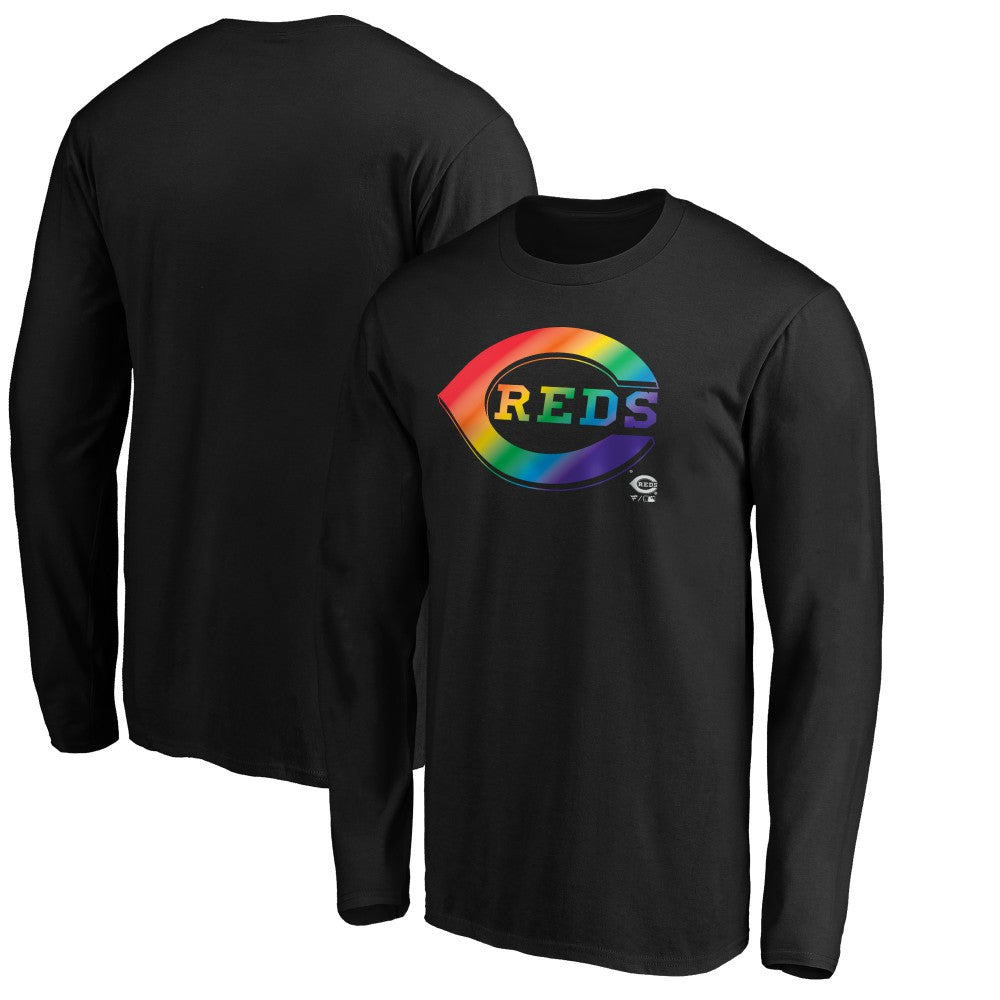 Cincinnati Reds Team Pride Logo Long Sleeve T-Shirt | MLB Sale