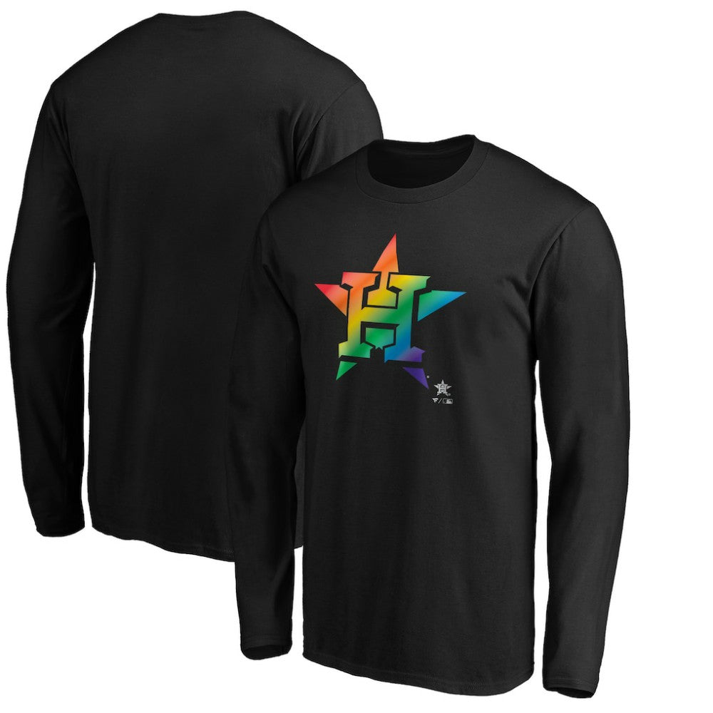 Houston Astros Team Pride Logo Long Sleeve T-Shirt | MLB Discount