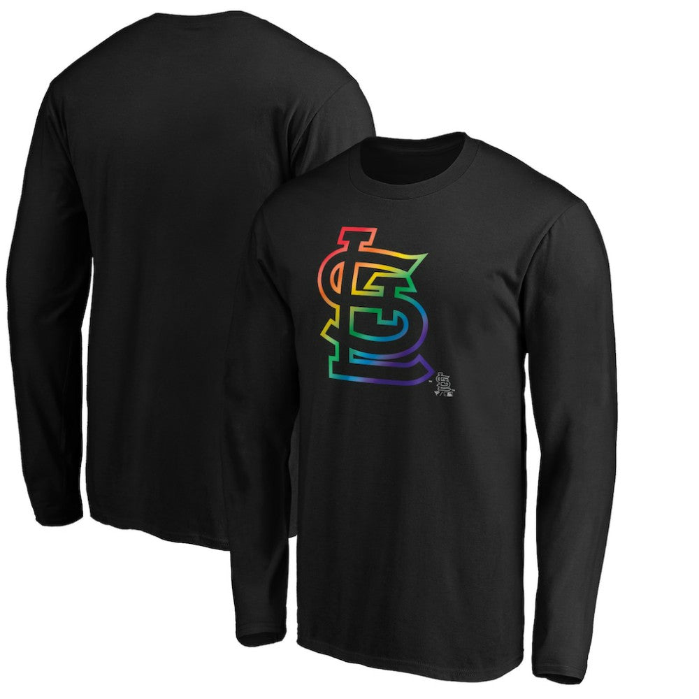 St. Louis Cardinals Team Pride Logo Long Sleeve T-Shirt | MLB New