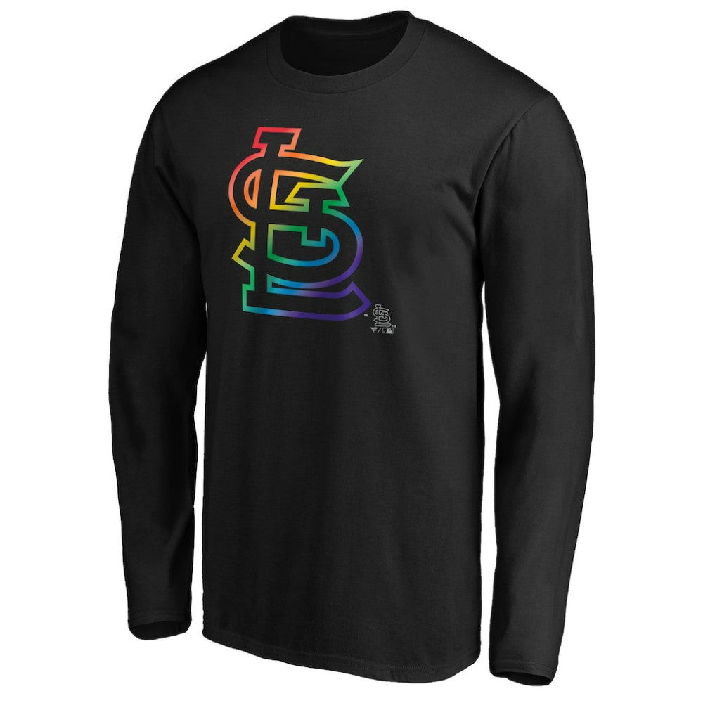 St. Louis Cardinals Team Pride Logo Long Sleeve T-Shirt | MLB New