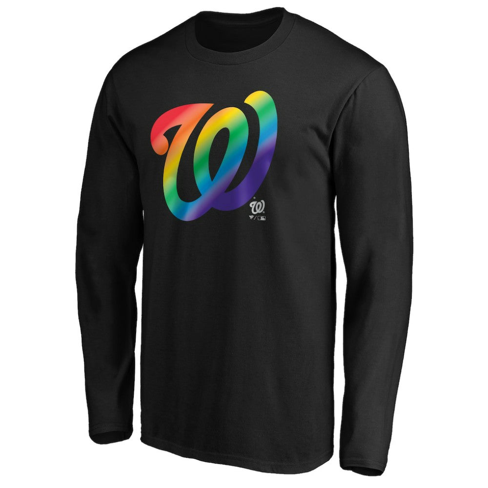 Washington Nationals Team Pride Logo Long Sleeve T-Shirt | MLB New