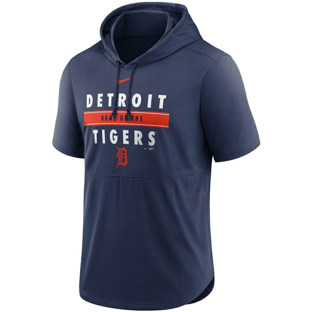 Detroit Tigers Nike Home Team Short Sleeve Hoodie Top | MLB On Sale
