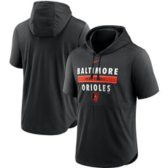 Baltimore Orioles Nike Home Team Short Sleeve Performance Hoodie Top | MLB New