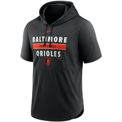 Baltimore Orioles Nike Home Team Short Sleeve Performance Hoodie Top | MLB New