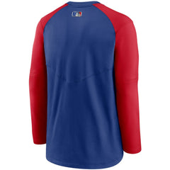Chicago Cubs Nike Authentic Collection Pregame Performance Raglan Pullover Sweatshirt | MLB New