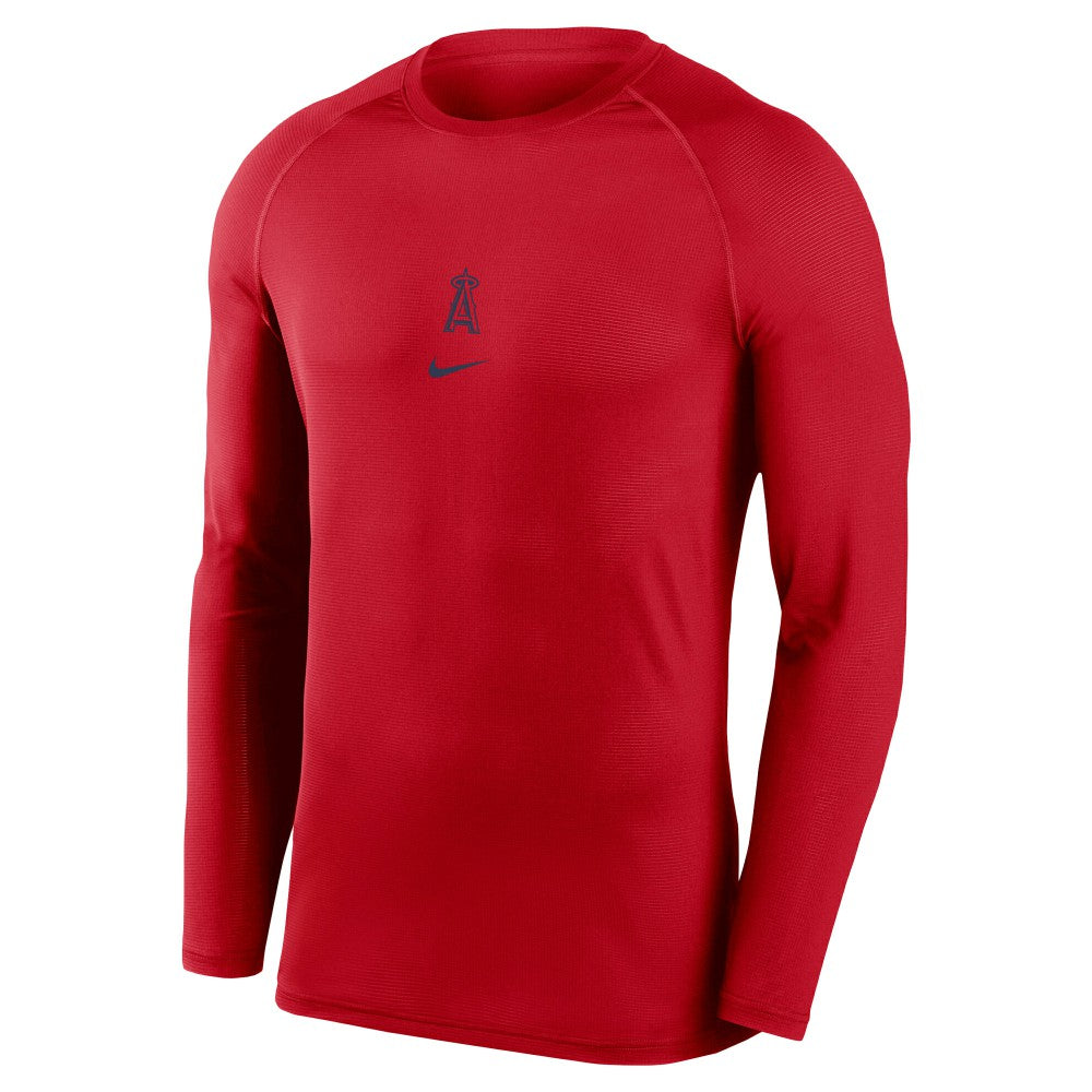 Los Angeles Angels Nike Authentic Collection Raglan Long Sleeve T-Shirt | MLB On Sale