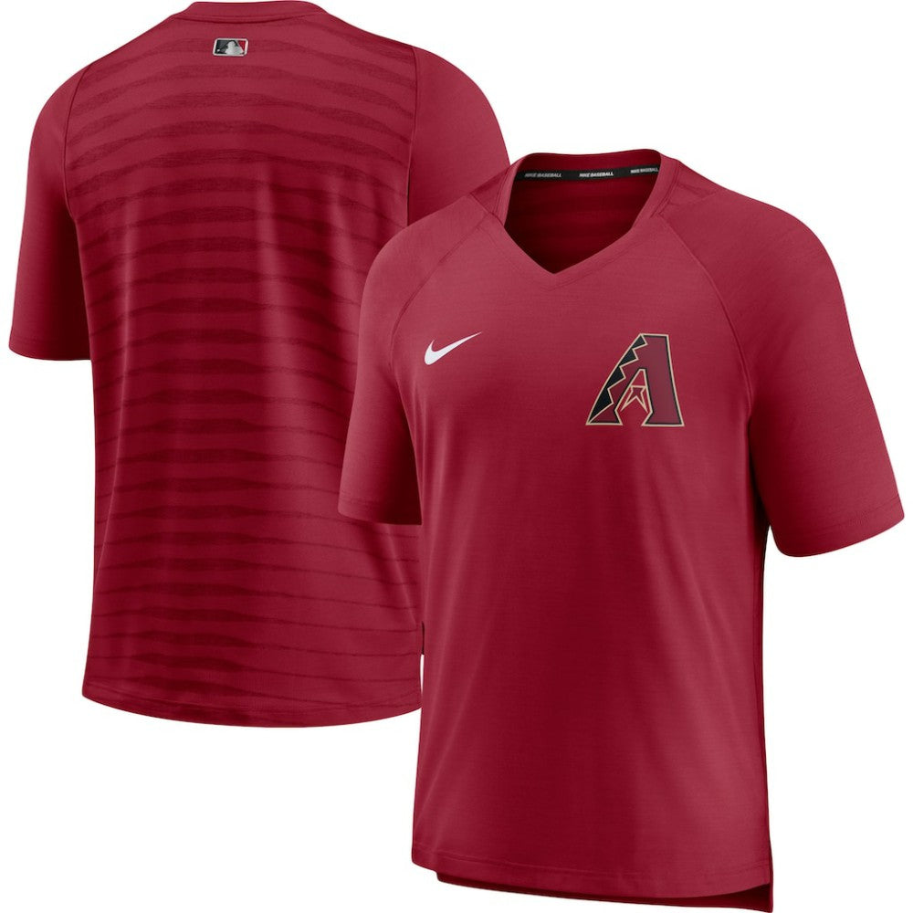 Arizona Diamondbacks Nike Authentic Collection Pregame Performance V-Neck T-Shirt | MLB New