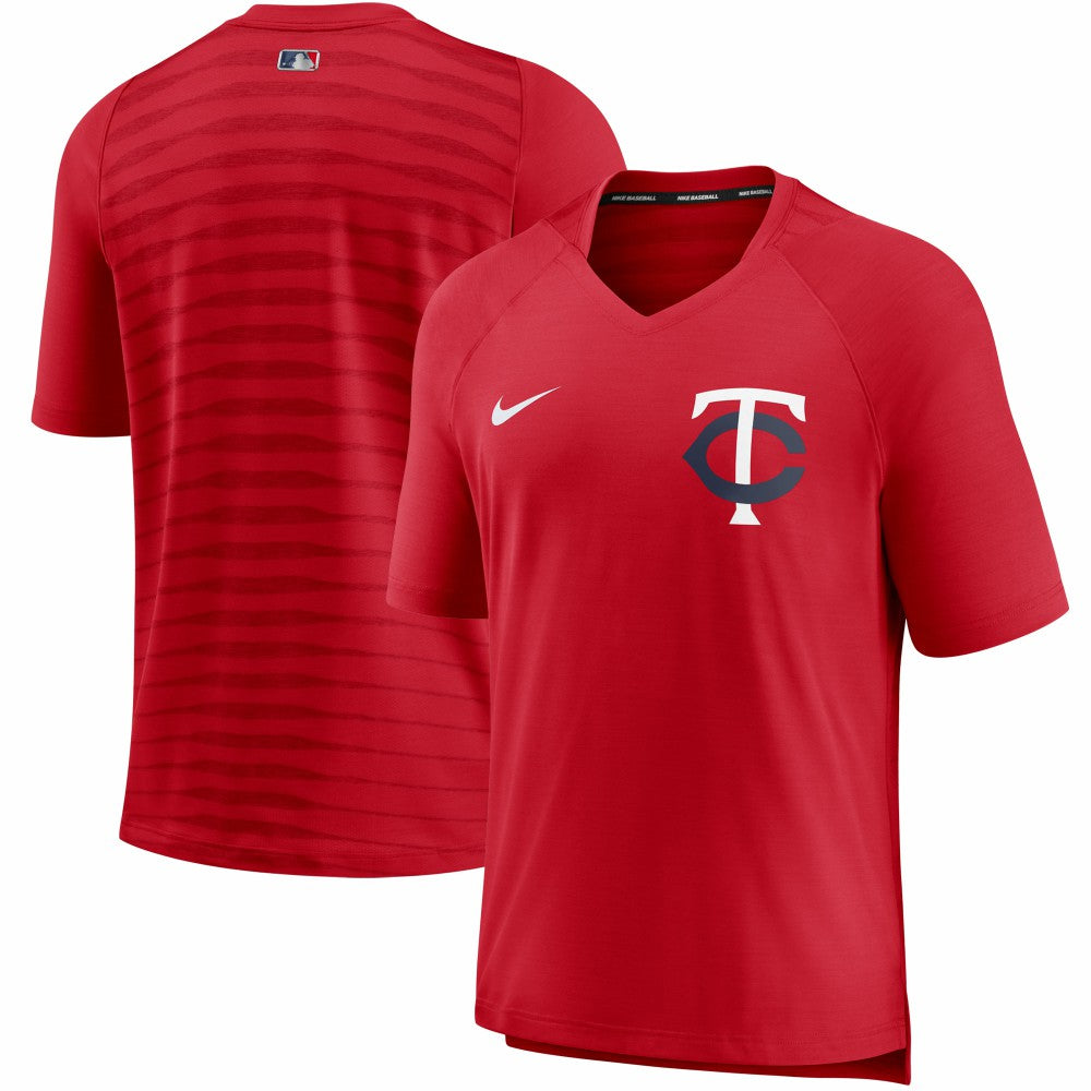 Minnesota Twins Nike Authentic Collection Pregame Performance V-Neck T-Shirt | MLB For sale
