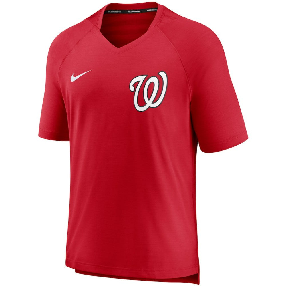 Washington Nationals Nike Authentic Collection Pregame Performance V-Neck T-Shirt | MLB Discount