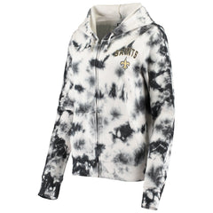 New Orleans Saints New Era Women's Tie Dye Fleece Full-Zip Hoodie