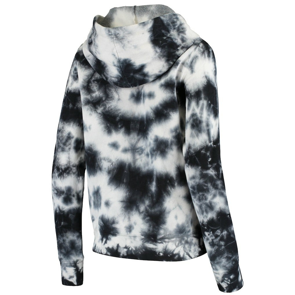 Las Vegas Raiders New Era Women's Tie Dye Fleece Full-Zip Hoodie