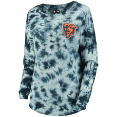 Chicago Bears New Era Women's Tie-Dye Long Sleeve T-Shirt