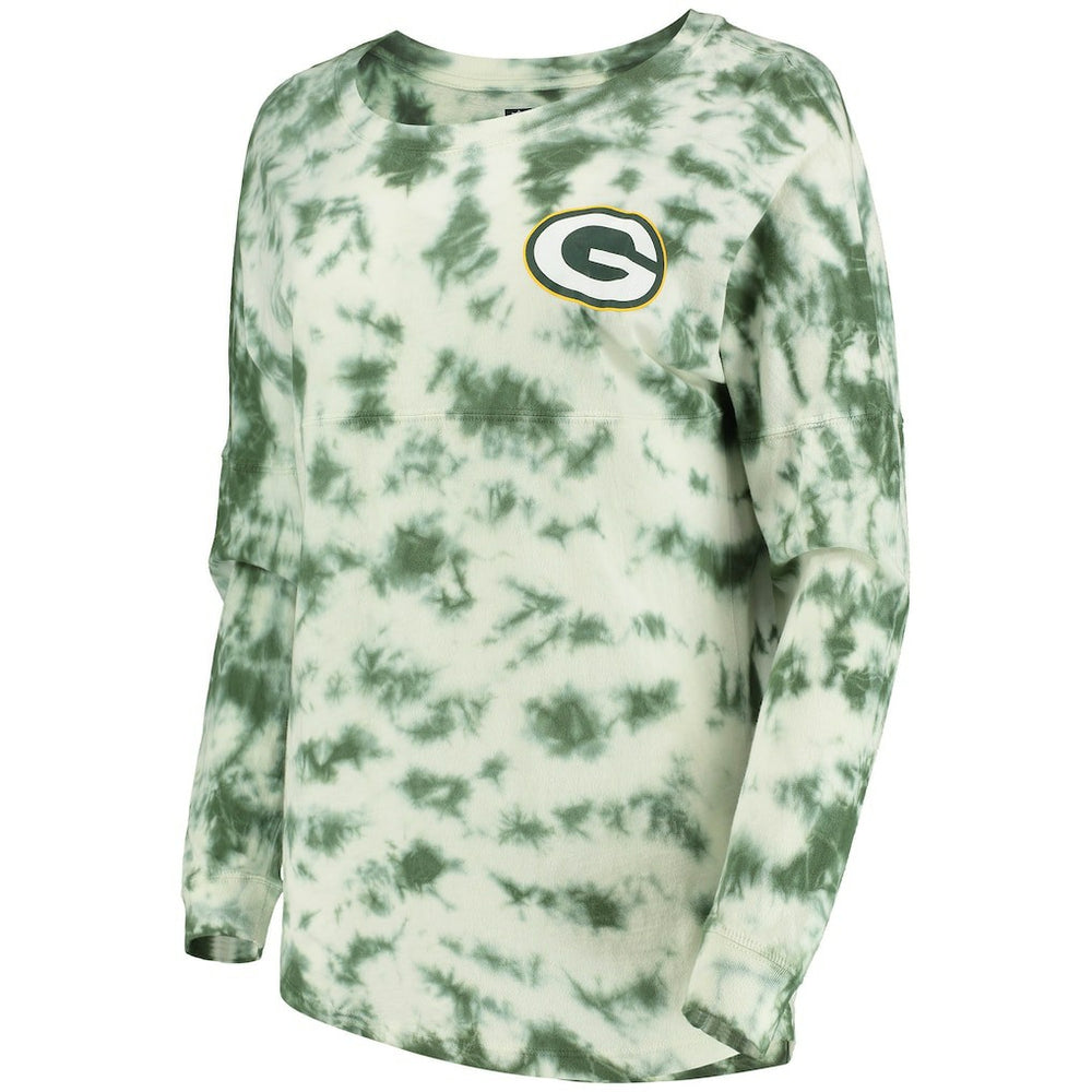 Green Bay Packers New Era Women's Tie-Dye Long Sleeve T-Shirt