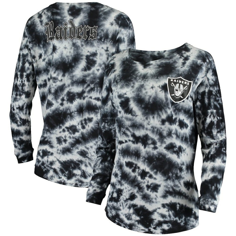 Las Vegas Raiders New Era Women's Tie-Dye Long Sleeve T-Shirt