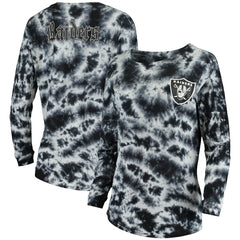 Las Vegas Raiders New Era Women's Tie-Dye Long Sleeve T-Shirt