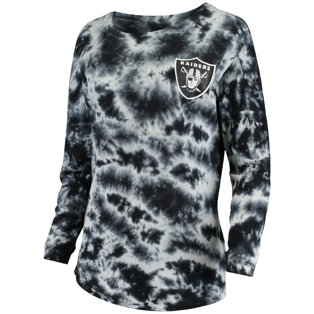 Las Vegas Raiders New Era Women's Tie-Dye Long Sleeve T-Shirt