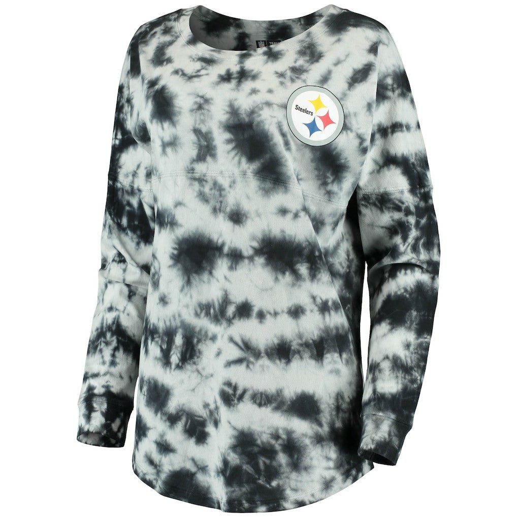 Pittsburgh Steelers New Era Women's Tie-Dye Long Sleeve T-Shirt