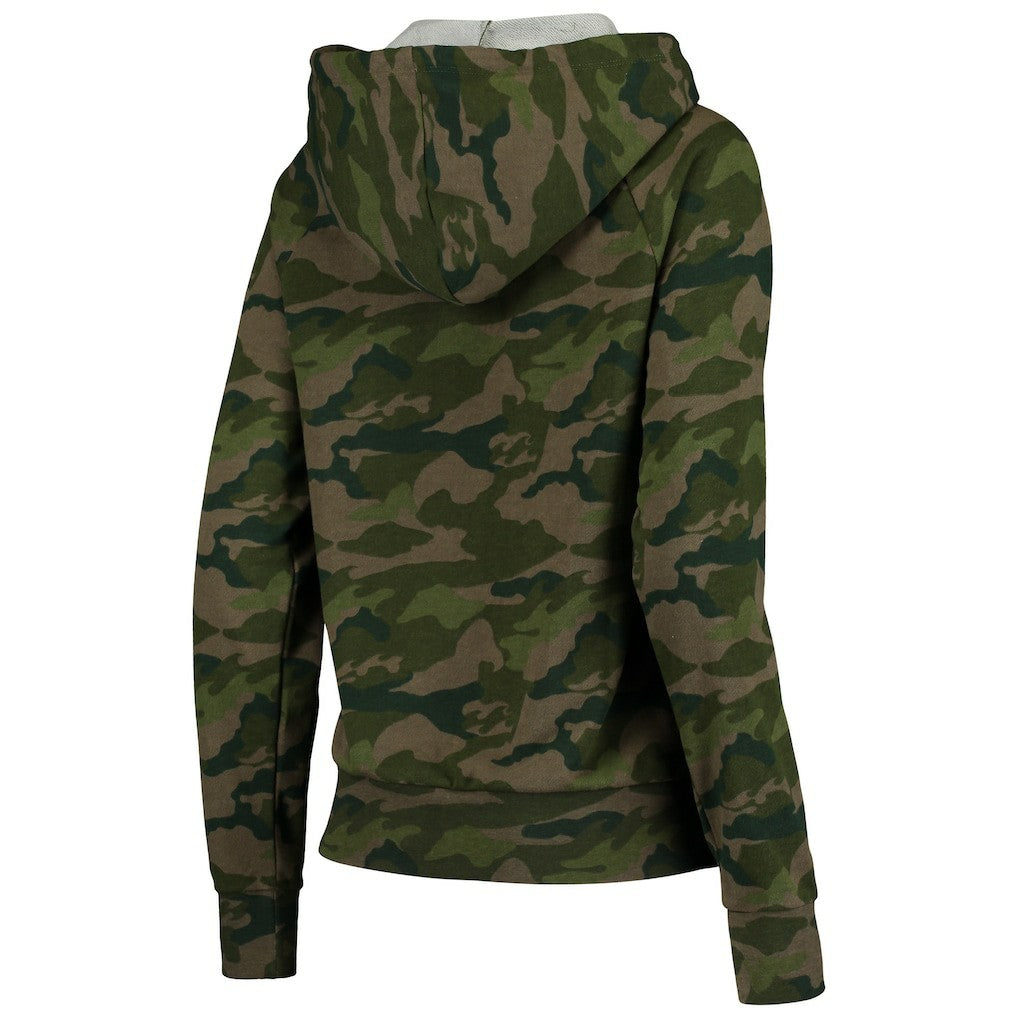 New Orleans Saints New Era Women's Raglan Full-Zip Hoodie