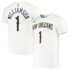 Zion Williamson New Orleans Pelicans Name & Number Performance T-Shirt Outlet