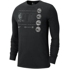 Philadelphia 76ers Courtside Chrome Long Sleeve T-Shirt Discount