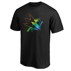 San Jose Sharks Team Pride Logo T-Shirt Discount