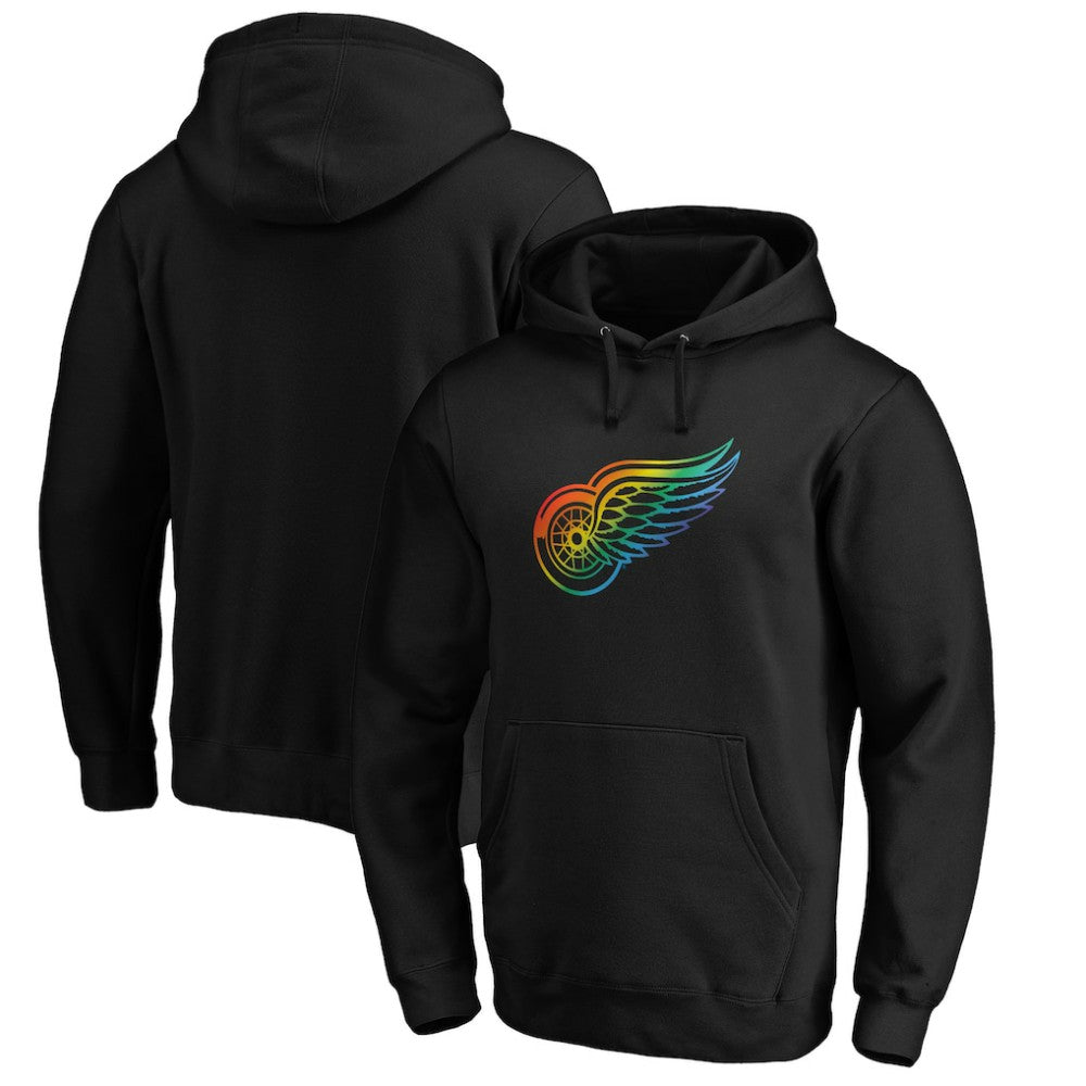 Detroit Red Wings Team Pride Logo Pullover Hoodie On Sale