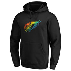 Detroit Red Wings Team Pride Logo Pullover Hoodie On Sale