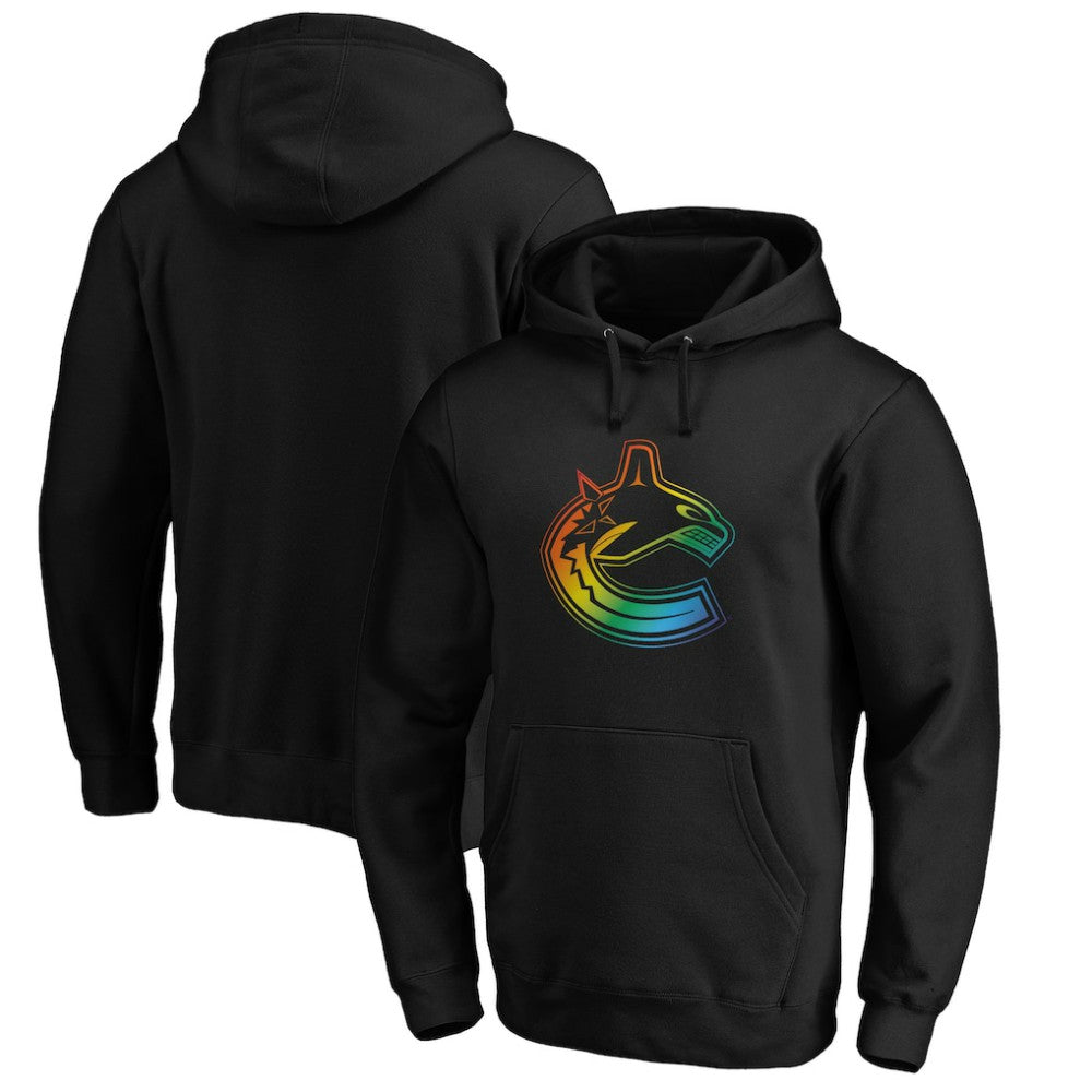 Vancouver Canucks Team Pride Logo Pullover Hoodie On Sale