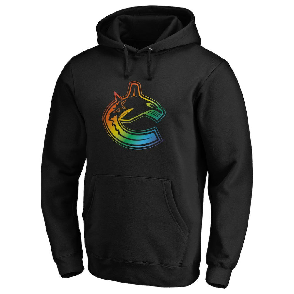 Vancouver Canucks Team Pride Logo Pullover Hoodie On Sale