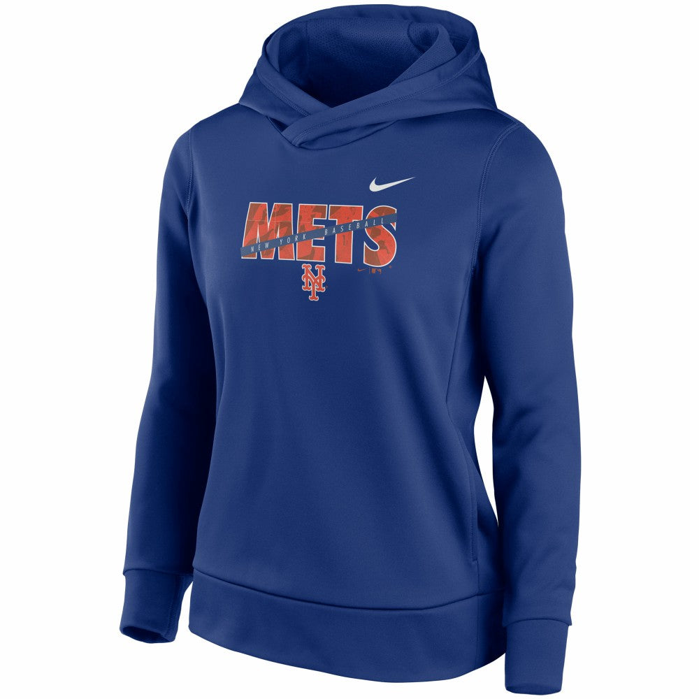 New York Mets Nike Women's Club Angle Performance Pullover Hoodie | MLB New