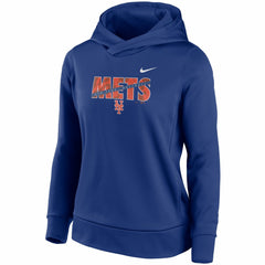 New York Mets Nike Women's Club Angle Performance Pullover Hoodie | MLB New