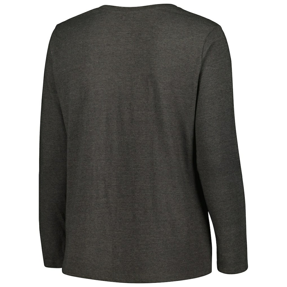 Cleveland Browns Fanatics Women's Plus Size Primary Logo Long Sleeve Scoop Neck T-Shirt