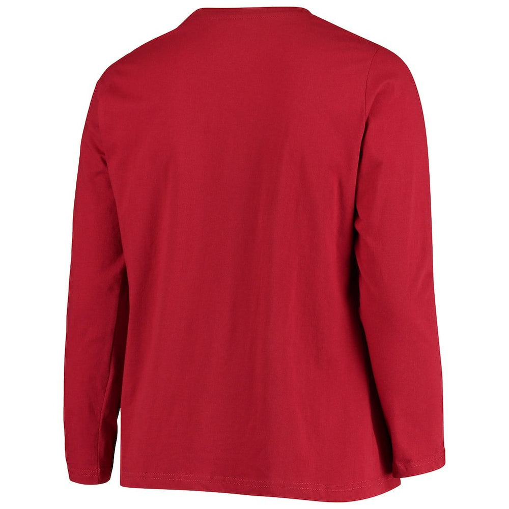 Arizona Cardinals Fanatics Women's Plus Size Primary Logo Long Sleeve Scoop Neck T-Shirt